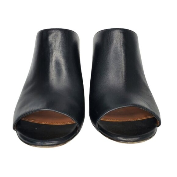 Givenchy Ramia Open Toe Block Heel Leather Mule Sandals - Picture 3 of 8